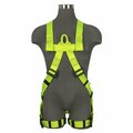 Safewaze Arc Flash Full Body Harness: Soft Dorsal & Sternal Loop, DE MB Torso, DE QC SW77125-UTQC-SL